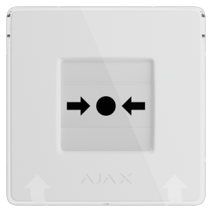 Botón manual de alarma de incendio blanco Inalámbrico 868 MHz Jeweller