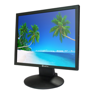   Monitor LED 19" SAFIRE  4N1 Diseñado para videovigilancia 24/7 HDMI, VGA, BNC y Audio