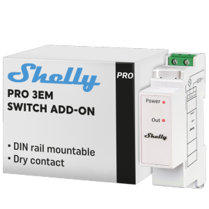     Shelly Pro 3EM Switch Add-on Solo compatible con Shelly Pro 3EM