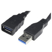 CABLE USB 3.0, TIPO A/M-A/H, NEGRO, 1.0 M