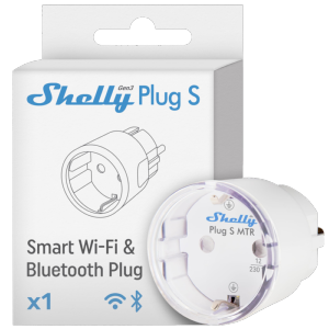     Shelly Plug S MTR Gen3 (White) WiFi 2.4 GHz IEEE802.11 b/g/n / Bluetooth