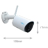      Reolink Camara WiFi a Batería con Panel Solar 2K / 3MP (2304 x 1296)