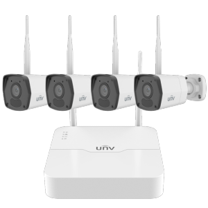  Kit de Videovigilancia Uniview Conexión ethernet y WiFi