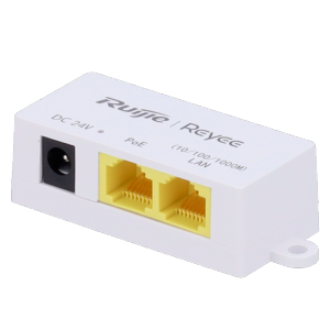     Inyector PoE Pasivo Entrada/Salida RJ45 10/100/1000 Mbps 12-24v