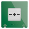 Botón manual de alarma de incendio verde Inalámbrico 868 MHz Jeweller