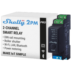     Shelly Pro 2PM  WiFi 2.4 GHz IEEE802.11 b/g/n / Bluetooth