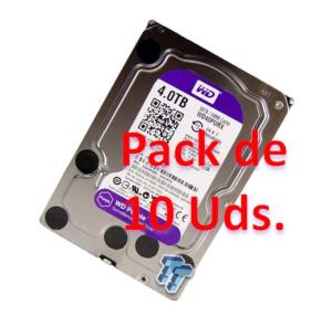 PACK 10 Unidades WD PURPLE 4TB