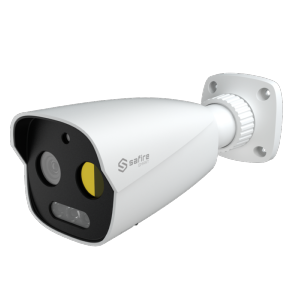 Cámara térmica Dual Bullet IP Safire Smart Sensor térmico 256x192 VOx | Lente 3.2 mm