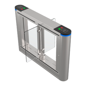 Torno de acceso bidireccional doble Portillo con barrera acrílica plegable