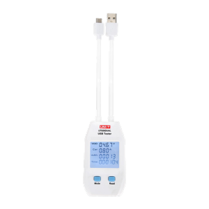     Medidor dual de corriente y tensión UNI-T Sencilla conexión USB Tipo A y tipo C