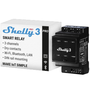     Shelly Pro 3 WiFi 2.4 GHz IEEE802.11 b/g/n / Bluetooth