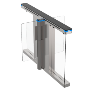 Torno de acceso bidireccional doble Portillo con barrera acrílica plegable