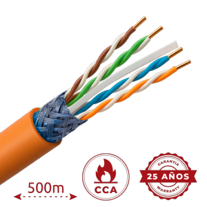 Uniview cable F/FTP categoría 6A Conductor OFC,100% cobre