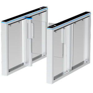 Torno de acceso bidireccional Portillo con barrera acrílica plegable