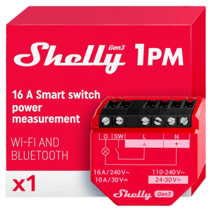     Shelly 1PM Gen3 WiFi 2.4 GHz IEEE802.11 b/g/n / Bluetooth