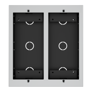 Panel frontal y caja de registro encastrada