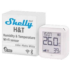     Shelly H&T Gen 3 Blanco Mate WiFi 2.4 GHz IEEE802.11 b/g/n / Bluetooth