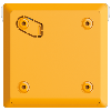 Botón manual de alarma de incendio amarillo Inalámbrico 868 MHz Jeweller